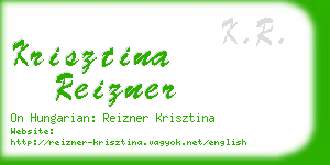 krisztina reizner business card